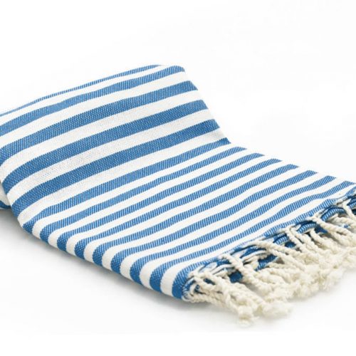 Striped Grey Turkish Towel - Buldano UK