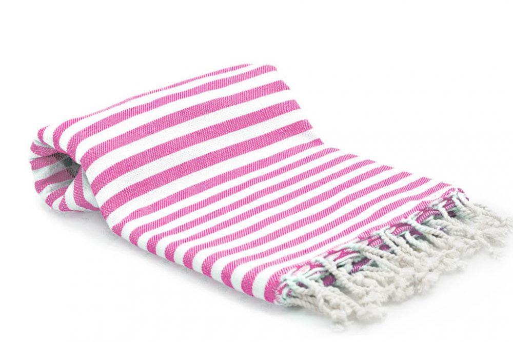 Buldano Turkish Towel Stripe Pink