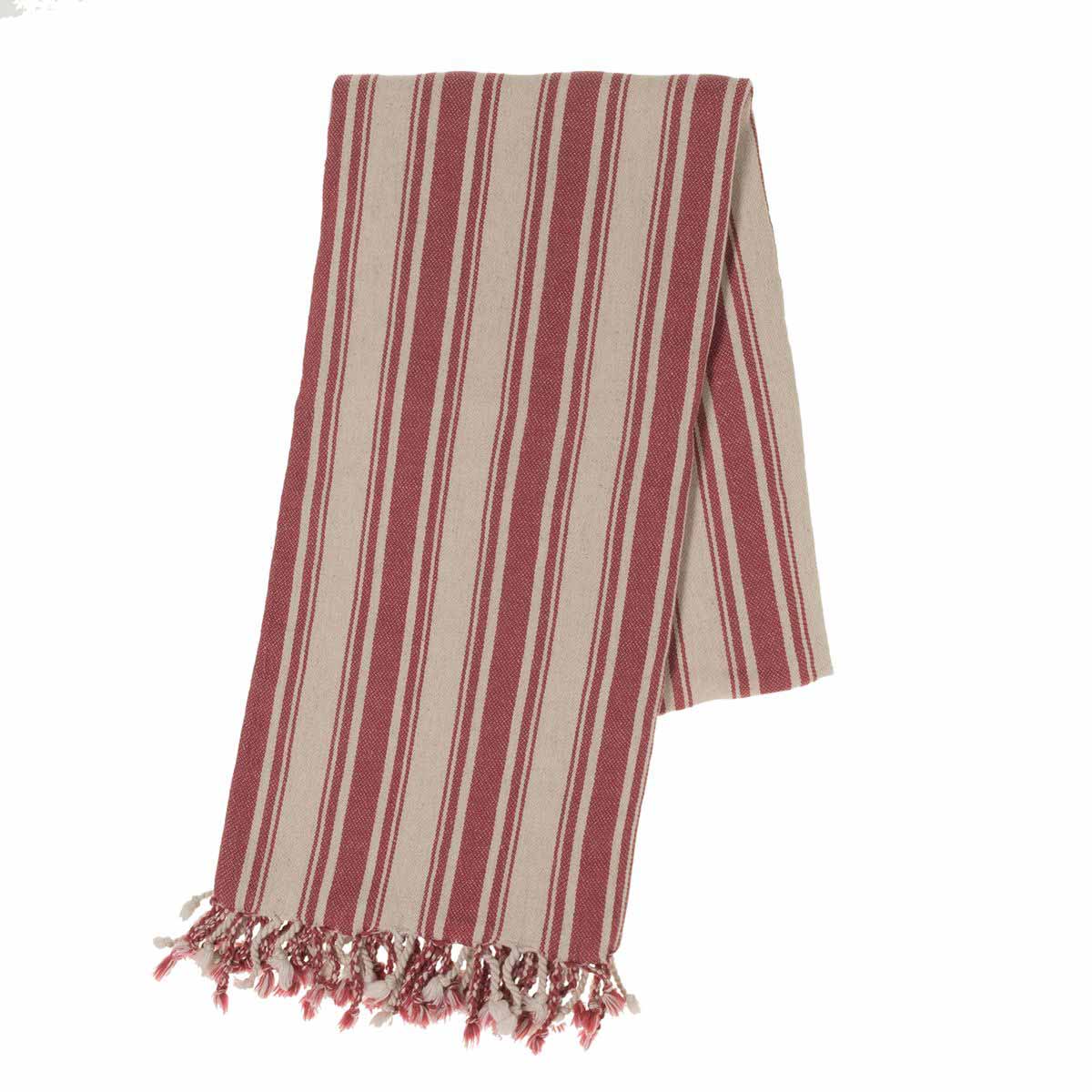 Buldano Turkish Towel - Verti Stripes Rose
