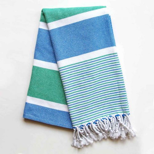 Climax Turkish Towel Blue Green