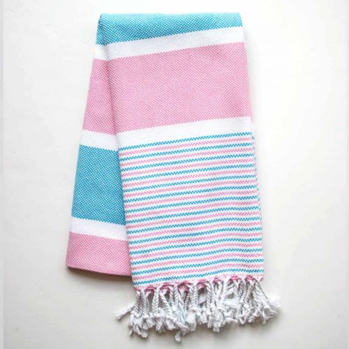 Buldano Climax Turkish Towel Blue Pink